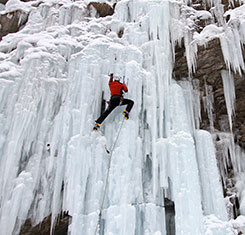 Cascade de glace en Maurienne