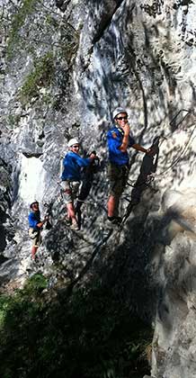 La via ferrata de Saint-Sorlin d’Arves encadrée par un guide de haute montagne